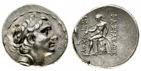 regno seleucide 
Antioco III il Grande (222-187 a.C.) - Tetradramma - Zecca: incerta - Diritto: testa diademata di Antioco III a destra - Rovescio: A...