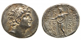 regno seleucide 
Antioco VIII Grypos (121-96 a.C.) - Tetradramma - Zecca: Antiochia ad Orontem - Diritto: testa diademata di Antioco VIII a destra - ...