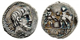 monete romane repubblicane 
Denaro al nome L.TITVRI L.F SABINVS databile all’89 a.C. - Zecca: Roma - Diritto: testa di Re Tazio a destra - Rovescio: ...