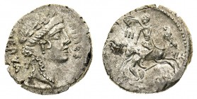 monete romane pre-imperiali 
Denaro al nome A.LICINIVS NERVA IIIVIR databile al 47 a.C. - Zecca: Roma - Diritto: testa elmata della Fides a destra - ...