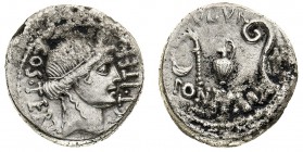 monete romane pre-imperiali 
Denaro anonimo databile agli anni 49-48 a.C. - Zecca: incerta - Diritto: testa della dea Cerere coronata di spighe a des...
