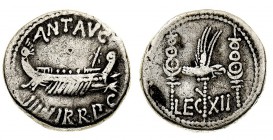 monete romane pre-imperiali 
Marco Antonio (fino al 30 a.C.) - Denaro legionario databile agli anni 32-31 a.C., Legio XII - Zecca: itinerante al segu...