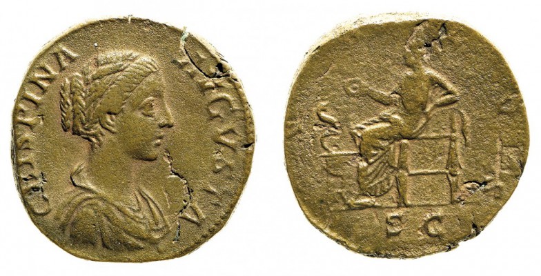 commodo (180-192 d.c.) 
Sesterzio al nome e con l’effigie di Crispina, moglie d...