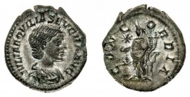 eliogabalo (218-222 d.c.) 
Denaro al nome e con l’effigie di Aquilia Severa, seconda moglie dell’Imperatore - Zecca: Roma - Diritto: busto drappeggia...