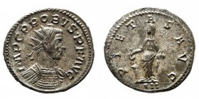 probo (276-282 d.c.) 
Antoniniano databile al 279 d.C. - Zecca: Lugdunum - Diritto: busto radiato e corazzato dell’Imperatoe a destra - Rovescio: la ...