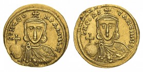 monete bizantine 
Leone III (718-741) - Solido databile al periodo 737-741 - Zecca: Costantinopoli - Diritto: busto coronato e drappeggiato dell’Impe...