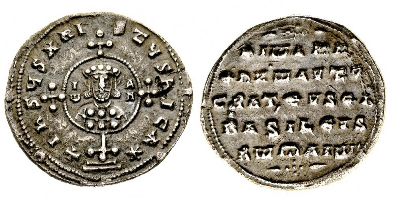 monete bizantine 
Giovanni I (969-976) - Miliaresion - Zecca: Costantinopoli - ...