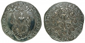 repubblica di genova 
Governo dei Dogi Biennali (1528-1797) - Scudo Largo 1666 - Zecca: Genova - Diritto: la Vergine con il bambino coronata di stell...