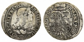 castiglione delle Stiviere 
Ferdinando II di Gonzaga (1680-1723) - 25 Soldi 1682 - Diritto: busto del Principe a destra - Rovescio: scudo coronato - ...
