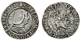 ducato di milano 
Galeazzo Dalla Sforza (1466-1476) - Testone - Zecca: Milano - Diritto: busto corazzato del Duca a destra - Rovescio: stemma sormont...