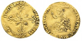 ducato di modena e reggio 
Ercole II d’Este (1534-1559) - Scudo d’oro - Zecca: Modena - Diritto: croce ornata accantonata da quattro gigli - Rovescio...