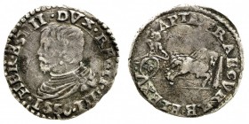 ducato di modena e reggio 
Ercole II d’Este (1534-1559) - Cavallotto 1556 - Zecca: Reggio Emilia - Diritto: busto del Duca a sinistra - Rovescio: big...