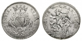 repubblica di lucca 
Scudo 1737 - Diritto: stemma della Repubblica coronato entro due rami di alloro - Rovescio: San Martino a cavallo con elmo e cor...