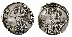 repubblica di pisa 
Monetazione al nome di Federico I Imperatore (1150-1312) - Mezzo Grosso o Grosso Minore - Diritto: aquila stante di fronte ad ali...