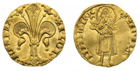 firenze 
Repubblica (1189-1532) - Fiorino stretto databile al periodo 1332-1348 - Zecca: Firenze - Diritto: giglio fiorentino - Rovescio: San Giovann...