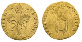 firenze 
Repubblica (1189-1532) - Fiorino stretto databile al periodo 1368-1379 - Zecca: Firenze - Diritto: giglio fiorentino - Rovescio: San Giovann...