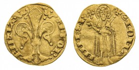 firenze 
Repubblica (1189-1532) - Fiorino stretto databile al periodo 1332-1348 - Zecca: Firenze - Diritto: giglio fiorentino - Rovescio: San Giovann...