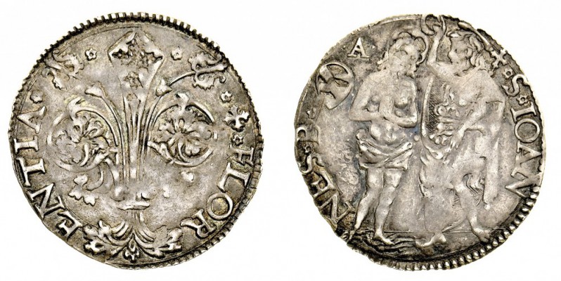 firenze 
Barile da 10 Soldi databile al I semestre del 1513 - Zecca: Firenze - ...