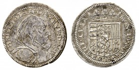granducato di toscana 
Ferdinando II de’ Medici (1621-1670) - Cristina di Lorena, vedova di Ferdinando I de’ Medici - Quarto di Ducatone o Testone 16...