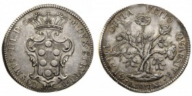 granducato di toscana 
Cosimo III de’ Medici (1670-1723) - Monetazione per Livorno - Pezza della Rosa 1707 - Zecca: Firenze - Diritto: stemma coronat...