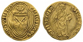 stati pontifici 
Nicolò V (1447-1455) - Ducato Papale - Zecca: Roma - Diritto: stemma sormontato dal triregno entro doppia cornice quadrilobata - Rov...