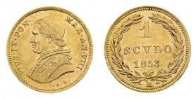 stati pontifici 
Pio IX (1846-1870) - Scudo 1853 Anno VIII - Zecca: Roma - Diritto: effigie del Papa a sinistra - Rovescio: valore e data entro coron...