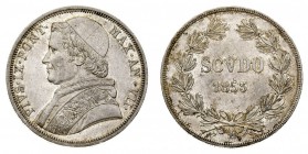 stati pontifici 
Pio IX (1846-1870) - Scudo 1853 Anno VII - Zecca: Roma - Diritto: effigie del Papa a sinistra - Rovescio: valore e data entro due ra...