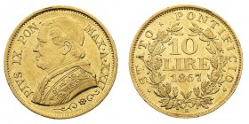 stati pontifici 
Pio IX (1846-1870) - Insieme di 6 monete - Sono presenti: Scudo 1858 XII (2), Scudo 1858 XIII, Scudo 1859 XIII, 10 Lire 1867 XII e 5...