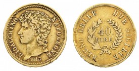 regno delle due sicilie 
Gioacchino Murat (1808-1815) - 40 Lire 1813 - Zecca: Napoli - Diritto: effigie di Gioacchino a sinistra - Rovescio: valore e...