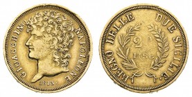 regno delle due sicilie 
Gioacchino Murat (1808-1815) - 20 Lire 1813 - Zecca: Napoli - Diritto: effigie di Gioacchino a sinistra - Rovescio: valore e...