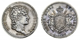 regno delle due sicilie 
Gioacchino Murat (1808-1815) - 5 Lire 1813 - Zecca: Napoli - Diritto: effigie di Gioacchino a destra - Rovescio: stemma entr...