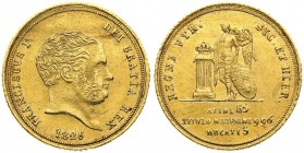 regno delle due sicilie 
Francesco I di Borbone (1825-1830) - 3 Ducati 1826 - Zecca: Napoli - Diritto: effigie del Re a destra - Rovescio: il Genio a...