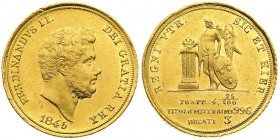 regno delle due sicilie 
Ferdinando II di Borbone (1830-1859) - 3 Ducati 1845 - Zecca: Napoli - Diritto: effigie del Re a destra - Rovescio: il Genio...