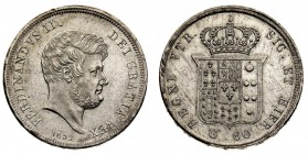 regno delle due sicilie 
Ferdinando II di Borbone (1830-1859) - Mezza Piastra da 60 Grana 1852 - Zecca: Napoli - Diritto: effigie del Re a destra - R...