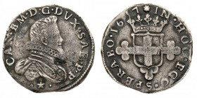 carlo emanuele I (1580-1630) 
2 Fiorini 1617 - Zecca: Torino - Diritto: busto corazzato del Duca a destra con il collare alla spagnola - Rovescio: st...