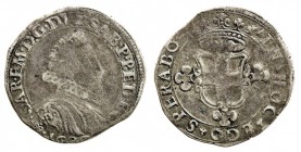 carlo emanuele I (1580-1630) 
2 Fiorini 1626 - Diritto: busto corazzato del Duca a destra con il collare alla spagnola - Rovescio: stemma di Casa Sav...