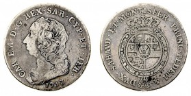 carlo emanuele III (1730-1773) 
Insieme di 2 esemplari dello Scudo da 6 Lire 1757 - Zecca: Torino - Diritto: effigie del Re a sinistra - Rovescio: st...