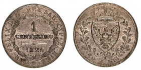 carlo felice (1821-1831) 
1 Centesimo 1826 - Zecca: Torino - Diritto: valore e data entro corona di alloro - Rovescio: stemma coronato e circondato c...