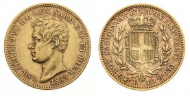 carlo alberto (1831-1849) 
10 Lire 1839 - Zecca: Torino - Diritto: effigie del Re a sinistra - Rovescio: stemma di Casa Savoia coronato e circondato ...