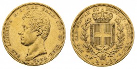 carlo alberto (1831-1849) 
100 Lire 1834 - Zecca: Torino - Diritto: effigie del Re a sinistra - Rovescio: stemma di Casa Savoia coronato e circondato...
