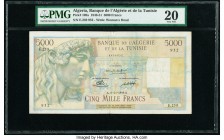 Algeria Banque de l'Algerie et de la Tunisie 5000 Francs 14.11.1949 Pick 109a PMG Very Fine 20. Tape repairs; pinholes.

HID09801242017