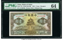 China Bank of China 1 Yuan 1935 Pick 74a S/M#C294-200 PMG Choice Uncirculated 64. 

HID09801242017