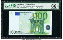 European Union France 100 Euro 2002 Pick 5u PMG Gem Uncirculated 66 EPQ. 

HID09801242017