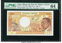 Gabon Banque des Etats de l'Afrique Centrale 5000 Francs ND (1978) Pick 4c PMG Choice Uncirculated 64. 

HID09801242017