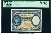 Hong Kong Hongkong & Shanghai Banking Corp. 1 Dollar 1.6.1935 Pick 172c KNB59c PCGS Choice About New 58PPQ. 

HID09801242017