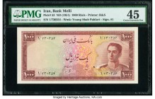 Iran Bank Melli 1000 Rials ND (1951) Pick 53 PMG Choice Extremely Fine 45. 

HID09801242017