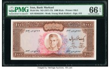 Iran Bank Markazi 1000 Rials ND (1971-73) Pick 94c PMG Gem Uncirculated 66 EPQ. 

HID09801242017