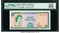 Jamaica Bank of Jamaica 1 Pound 1960 Pick 51 PMG About Uncirculated 55. 

HID09801242017
