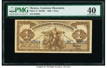 Mexico Banco de la Republica 1 Peso 10.1.1920 Pick 17 M4286 PMG Extremely Fine 40. Staining; staple holes.

HID09801242017