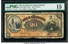 Mexico Banco De Aguascalientes 20 Pesos 1.10.1902 Pick S103a M53a PMG Choice Fine 15. Stained; edge damage.

HID09801242017